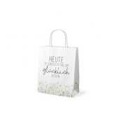 Geschenktasche 991592 F&uuml;r Dich, allgemein, mit Tragekordel, &bdquo;Lovely greetings Wiese&ldquo;, 20cm x 24cm