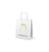 Geschenktasche 991174, Weihnachten, gedrehte Papierkordel, Engel, 180mm x 220mm
