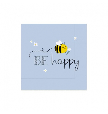 Motivserviette 33x33cm Biene