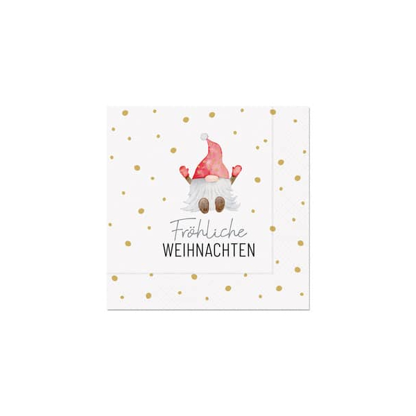 4027268337675 - WeihnZelltuchserviette 33x33cm Wichtel 4027268337675 FÜR DICH 4027268337675 - WeihnZelltuchserviette 33x33cm Wichtel 4027268337675 FÜR DICH