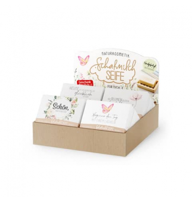 Schafmilchseife 125590 Lovely Greetings, Lemongras und Orange, 12x100g, Schachtel