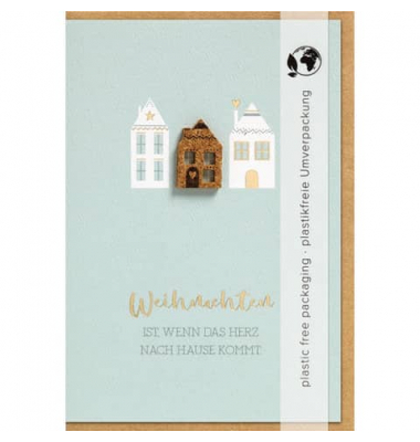 Weihnachtskarte Moments Collection Kork