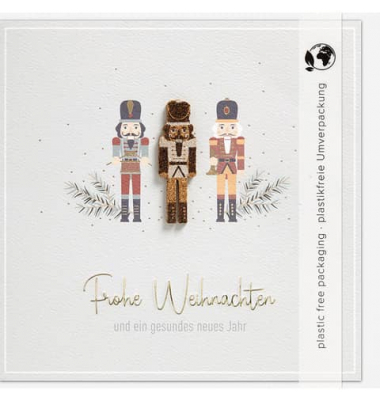 D.T.Weihnachtskarte Moments Coll. Kork