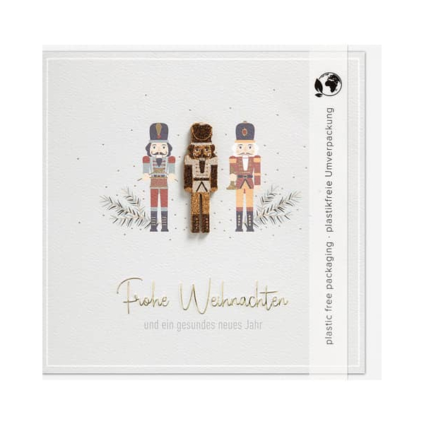 3 Stück Perleberg D.T.Weihnachtskarte Moments Coll. Kork 4027421713964 Perleberg
