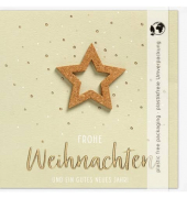 D.T.Weihnachtskarte Moments Coll. Kork