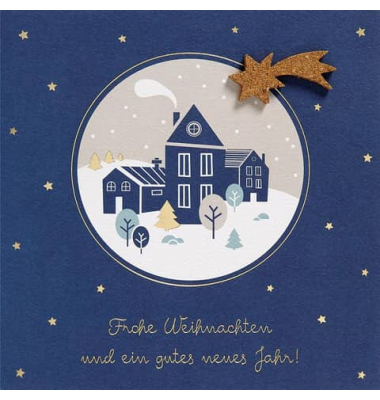 D.T.Weihnachtskarte Moments Coll. Kork