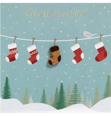 D.T.Weihnachtskarte Moments Coll. Kork