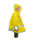 Regenponcho, gelb/blau, Größe Einheitsgröße