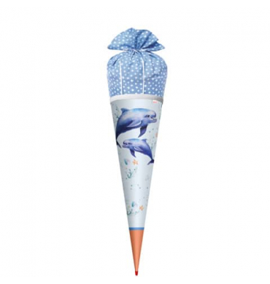 Schultüte 70cm Delfin Duo