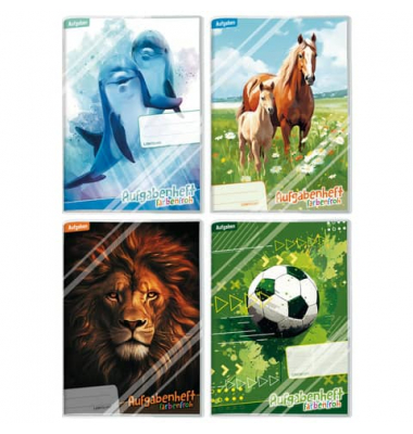 Hausaufgabenheft 8328-8 Farbenfroh / keine, A5, 80g, bunt, 48 Blatt / 96 Seiten