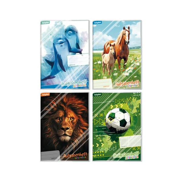 12 Stück Häfft Hausaufgabenheft 8328-8 Farbenfroh / Hausaufgaben Lineatur / keine, A5, 80g, bunt, 48 Blatt / 96 Seiten 4029357083289 Häfft