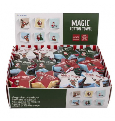 Badehandtuch 99/4011, magische Weihnachten, 30x30cm
