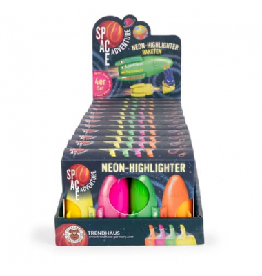 Textmarker 961747, Display, 4-farbig sortiert, 4mm