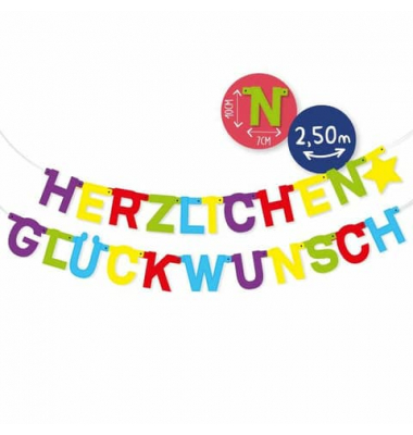 Girlande Papier BIRTHDAY FUN