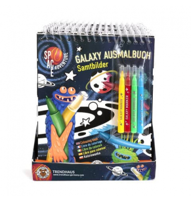 Malbuch Galaxy mit Stifte
