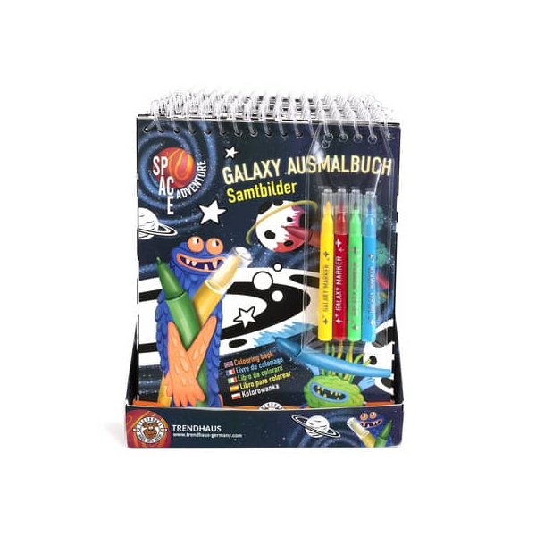 10 Stück Trendhaus Malbuch Galaxy mit Stifte 4032722962300 Trendhaus
