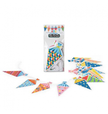 Girlande 962515, bunt, sortiert, 200cm, flach