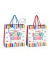 Geschenktasche 962805 ABC Champions, Schuleinführung, geflochtenen Nylonschnüren, Geschenkanhänger, für Schulkind, 220mm x 220mm