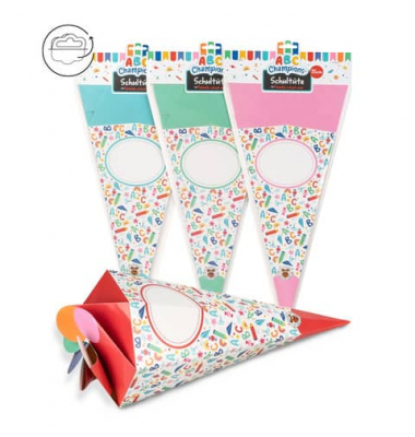 Geschwistert&uuml;te 962928, bunt, sortiert, 35cm, 6-eckig