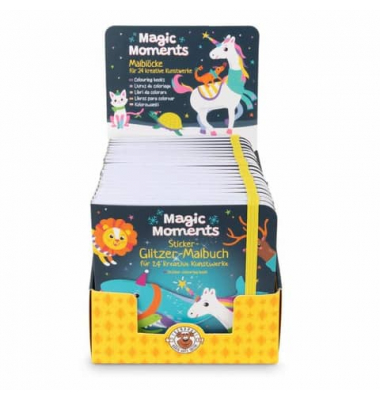 Weihn.Malbuch m.Sticker Magic Moments