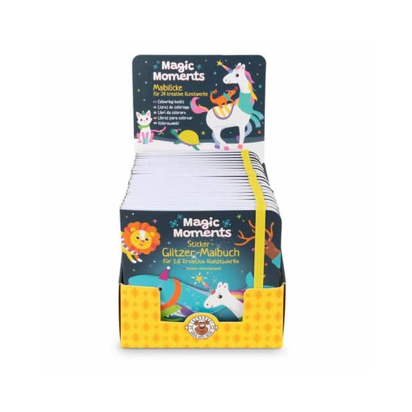 20 Stück Trendhaus Weihn.Malbuch m.Sticker Magic Moments 4032722963000 Trendhaus