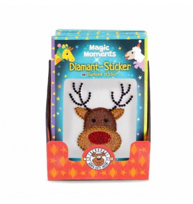 Weihnachtsetikett Diamant Magic Moments sort