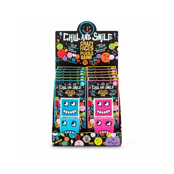 12 Stück Trendhaus Puzzle Crazy Face sortiert 4032722963369 Trendhaus