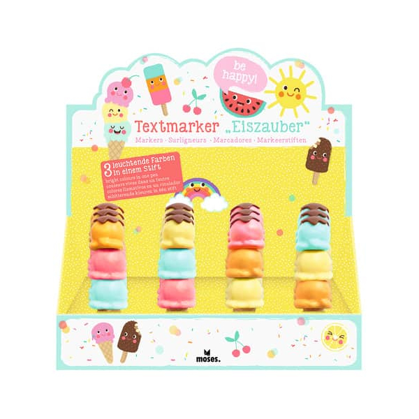 12 Stück Moses Textmarker 26233,  4033477262332 Moses