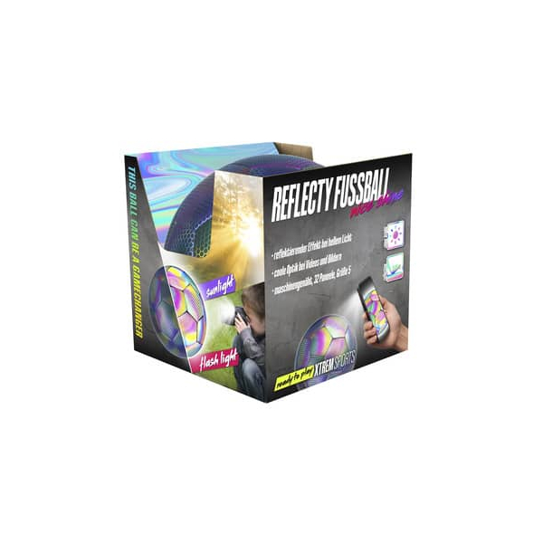 4038867599975 - XTREM TOYS & SPORTS - HEIMSPIEL Reflecty Fußball Größe 5 aufgeblasen in Box 4038867599975 - XTREM TOYS & SPORTS - HEIMSPIEL Reflecty Fußball Größe 5 aufgeblasen in Box