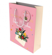 Geschenktasche 463010, Liebe, Kordelband mit Geschenkanhänger, Lieben Menschen, 180mm x 230mm