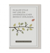 Trauerkarten 04-228 weiß/schwarz