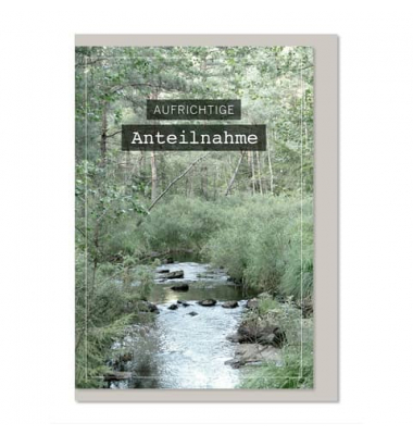 Trauerkarten 04-669 weiß/schwarz