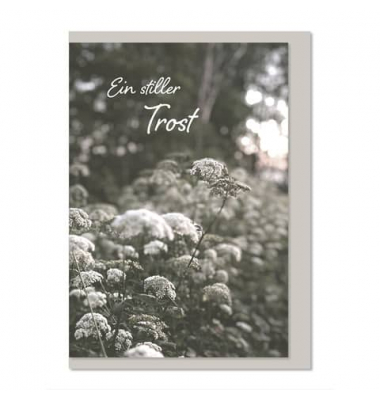 Trauerkarten 04-672 weiß/schwarz