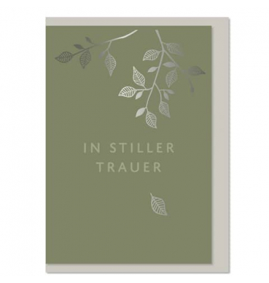 Trauerkarten 04-710 weiß/schwarz