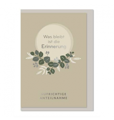 Trauerkarten 04-718 weiß/schwarz