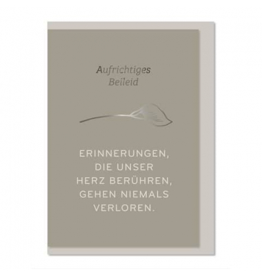 Trauerkarten 04-725 weiß/schwarz