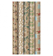 Geschenkpapier 33053 424260, Weihnachtsmotive, 70cm x 1,5m, bunt