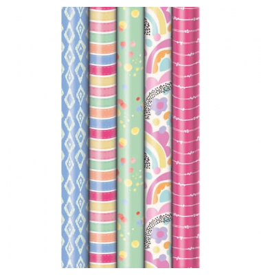 Geschenkpapier 33053 5A5277, Candy Shop, farbig sortiert