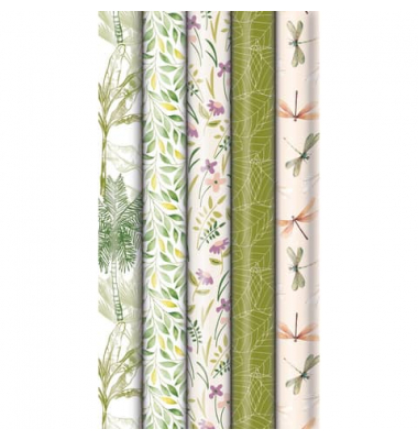 Geschenkpapier 3353 525269, Dream Green, farbig sortiert