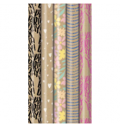 Geschenkpapier 33053 545213, Silphie Green, 70cm x 1,5m, bunt