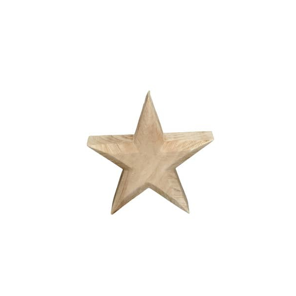 4060705248417 -  WeihnDeko Holzstern natur 4060705248417 Head