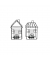 Windlicht 650178015826 Haus schwarz 10x14,5cm 