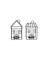 Windlicht 650178015826 Haus schwarz 10x14,5cm 