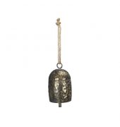 Weihn. Behang Glocke Eisen gold antik