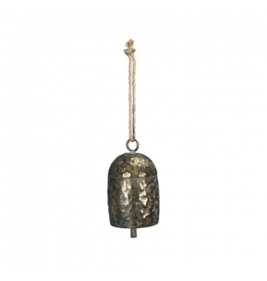 Weihn. Behang Glocke Eisen gold antik