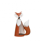 Dekofigur Fuchs Eisen orangebraun