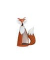 Dekofigur Fuchs Eisen orangebraun