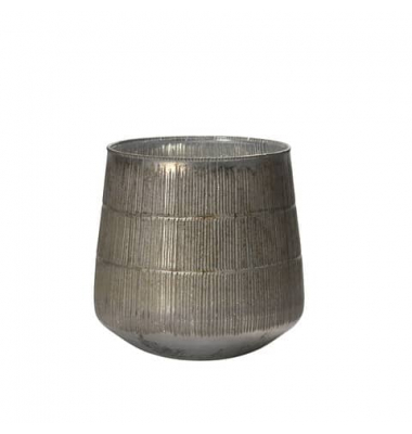 Windlicht 651568015802 ohne grau 15x15cm 