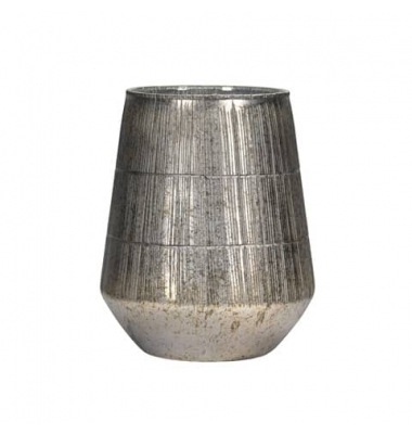 Windlicht 651568020802 Windlicht grau 17x20cm (HxB) 