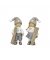 Weihn.Figur Kind mit Ski graubraun sort